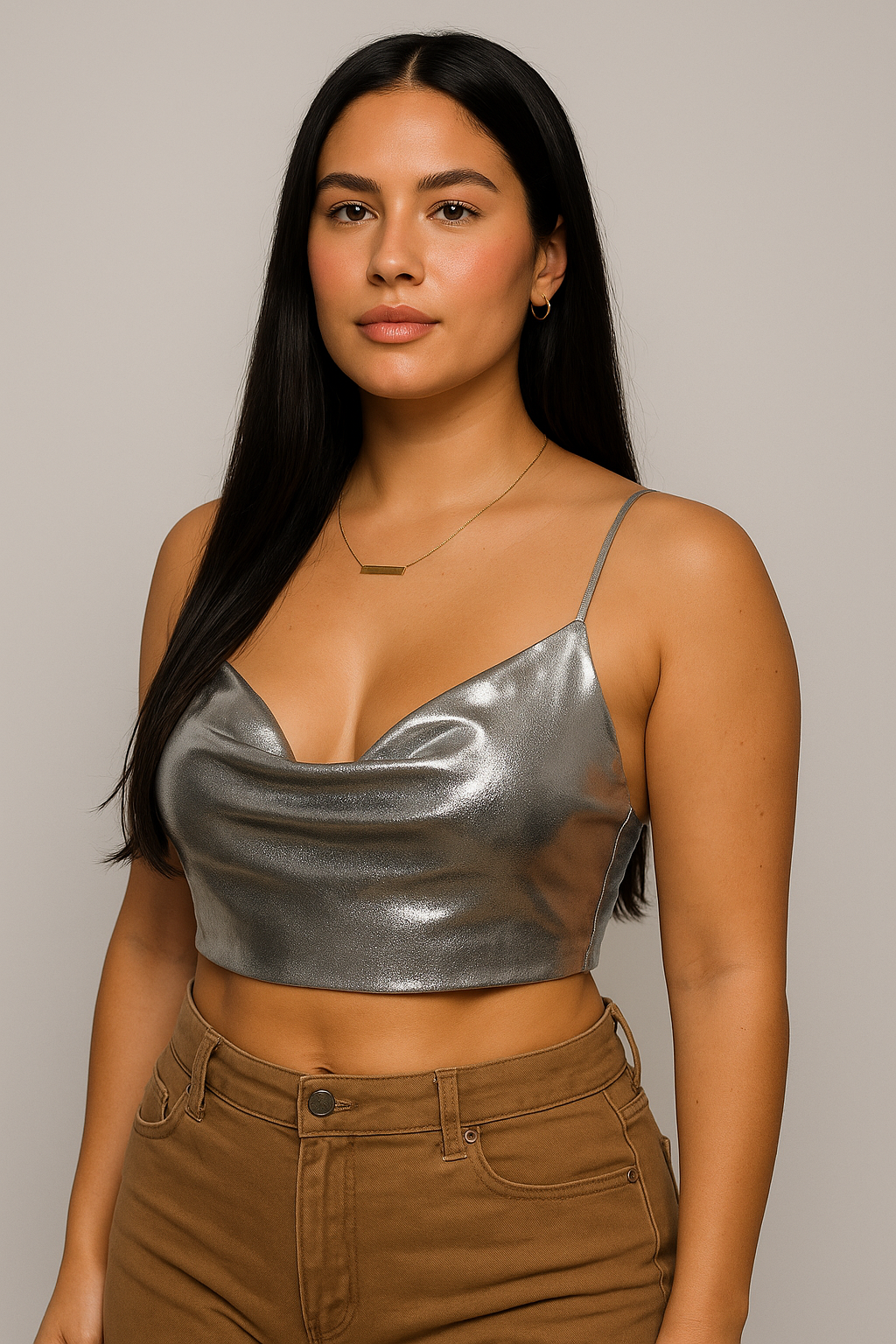 ♥︎ Crop Top Brillante l ZARA