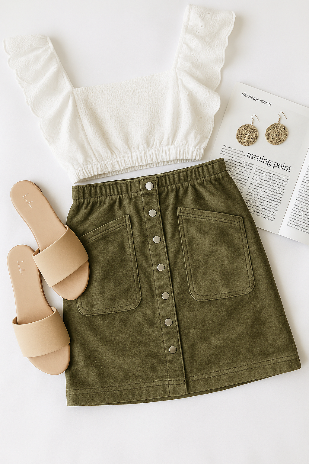 Falda de Gamuza l BCBG