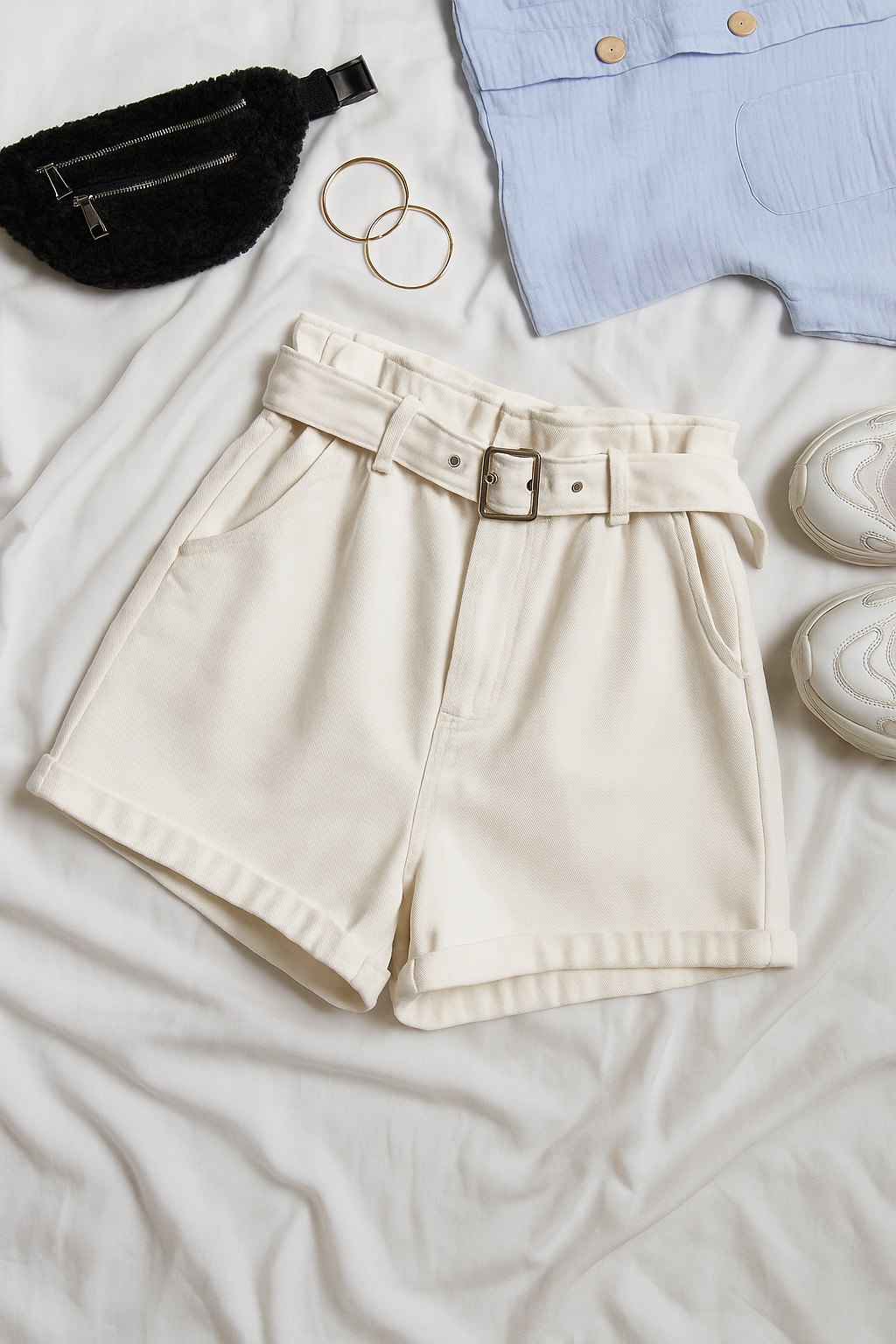 Raw Hem Denim Shorts