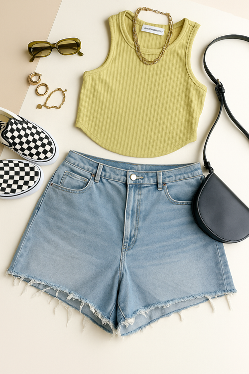 Basic Denim Shorts