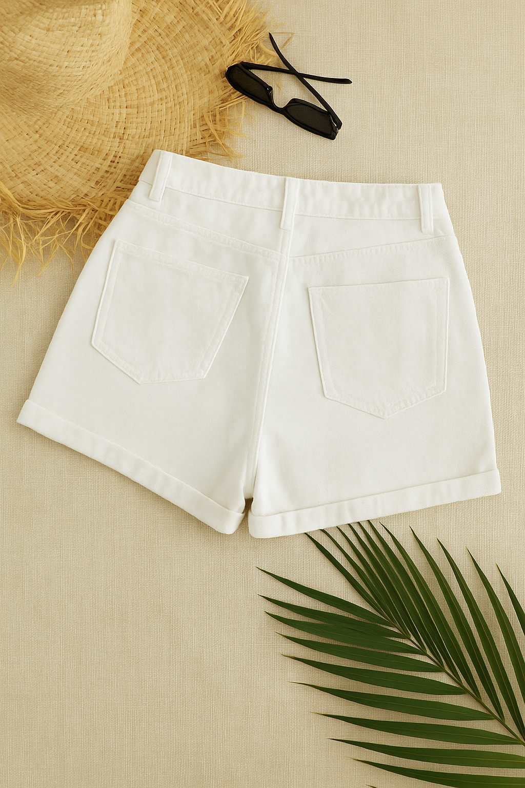White Denim Shorts Old Navy