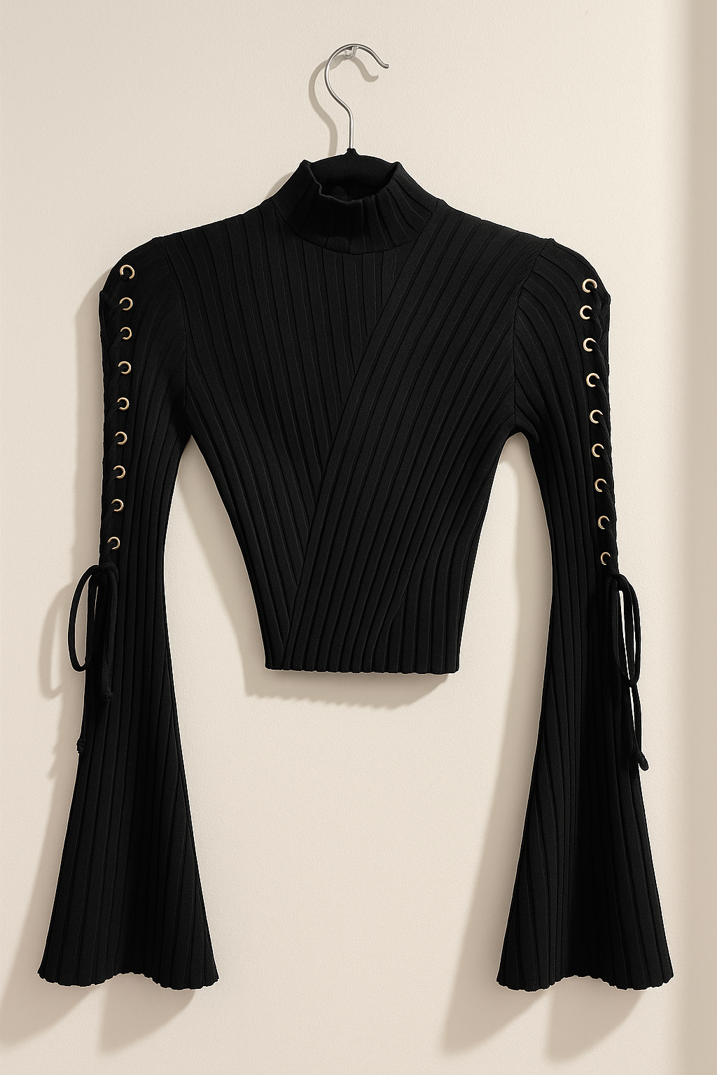 ♥︎Suéter Black Lace-Up