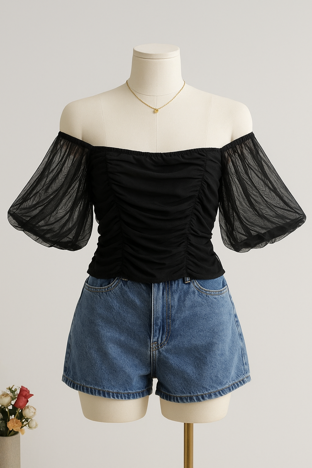 Top Off-Shoulder Drape