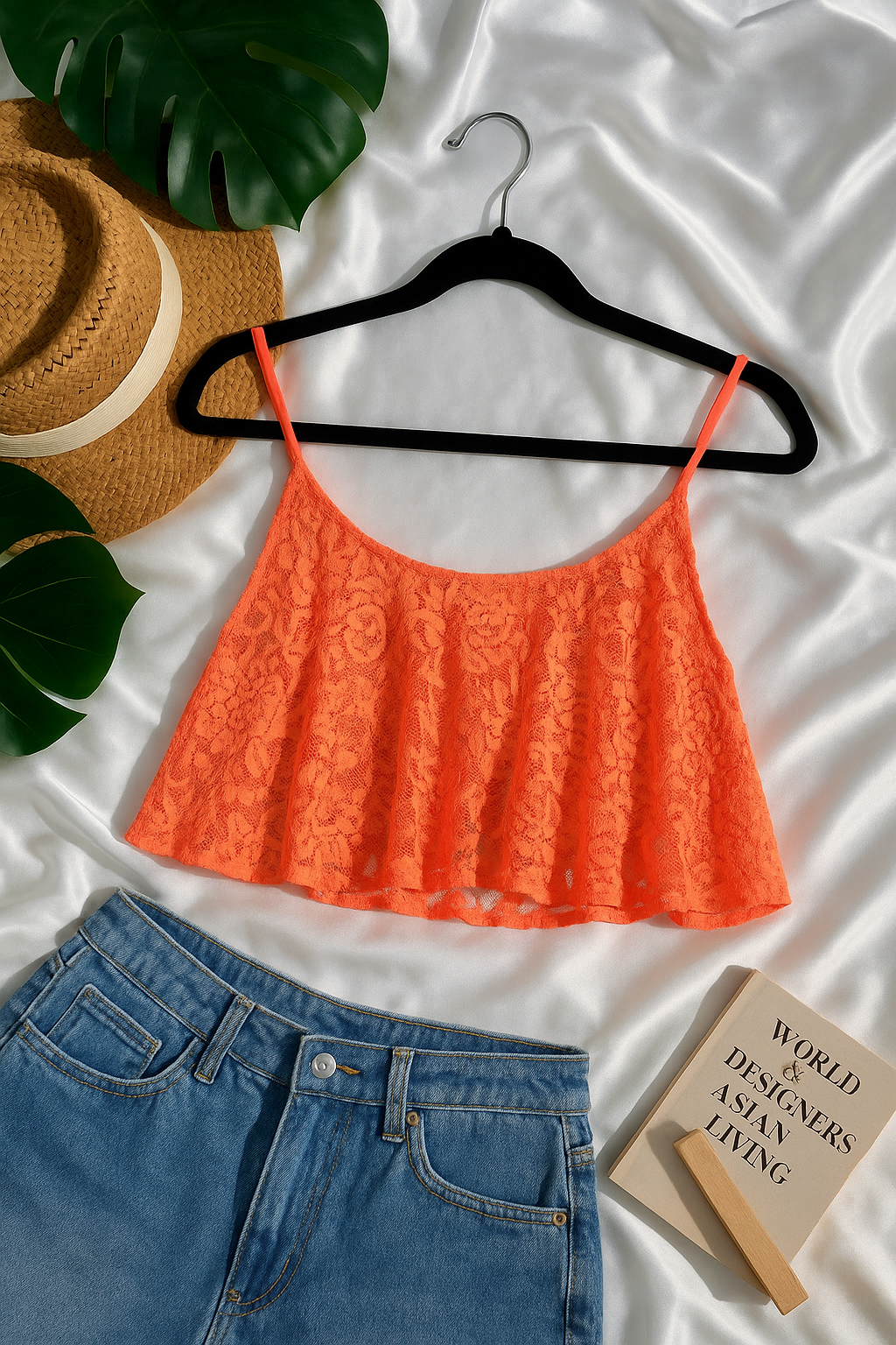 Coral Crop Top