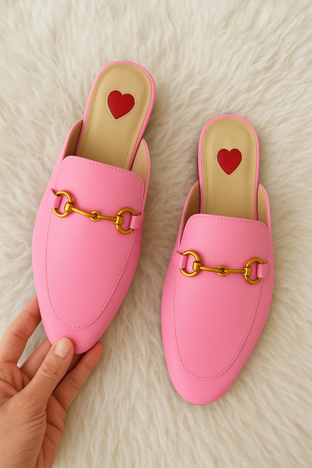 ♥︎Pink Mule Loafers
