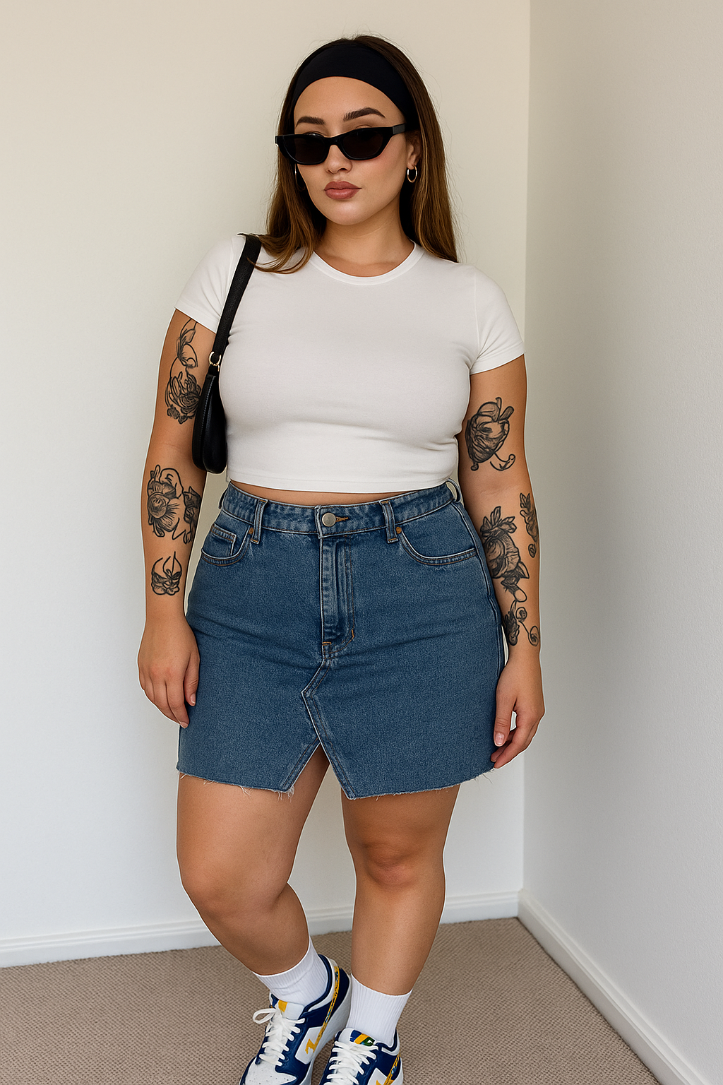 Falda Denim Split Frontal Old Navy