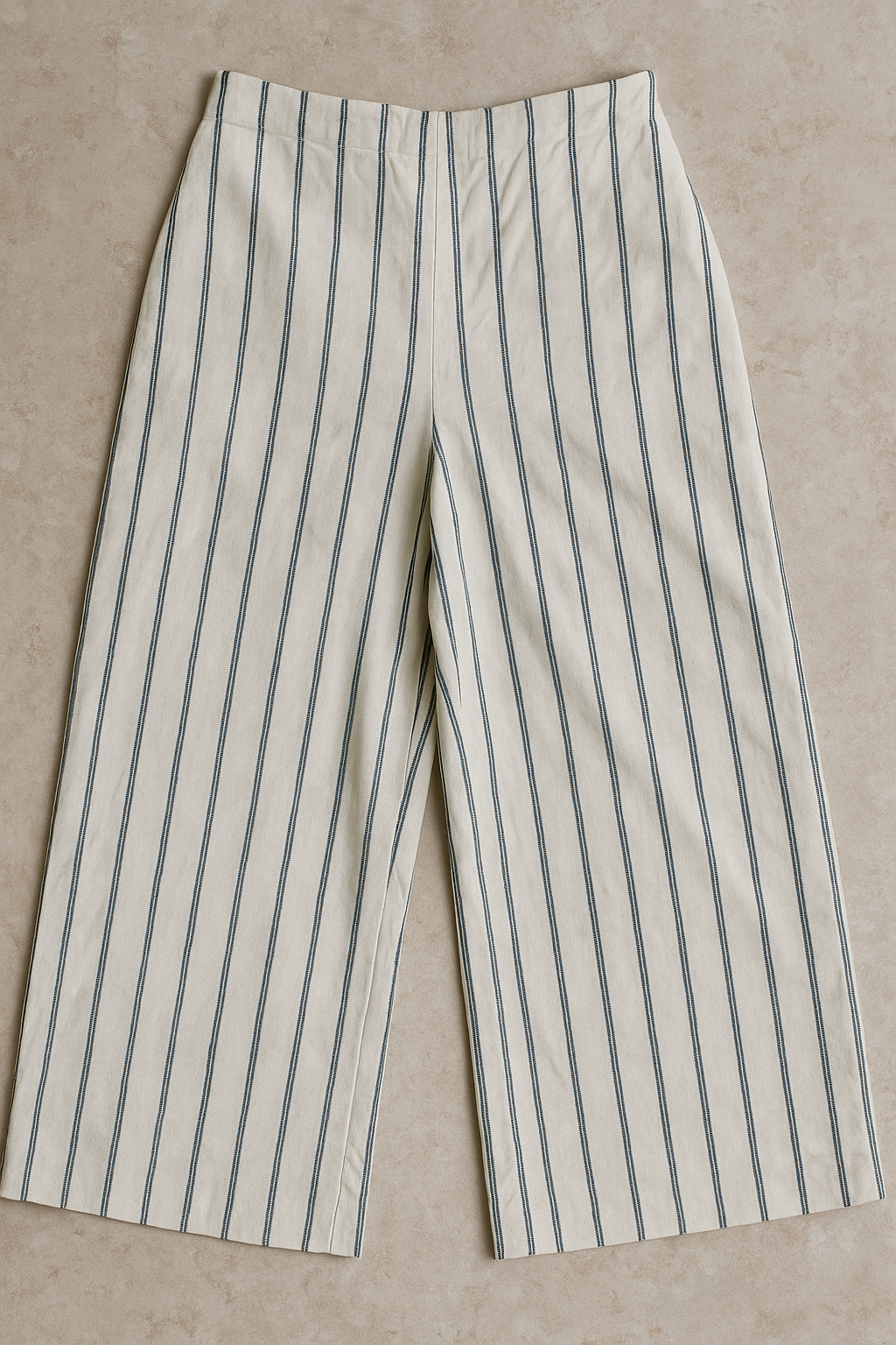 Striped High-Waist Palazzo Pants