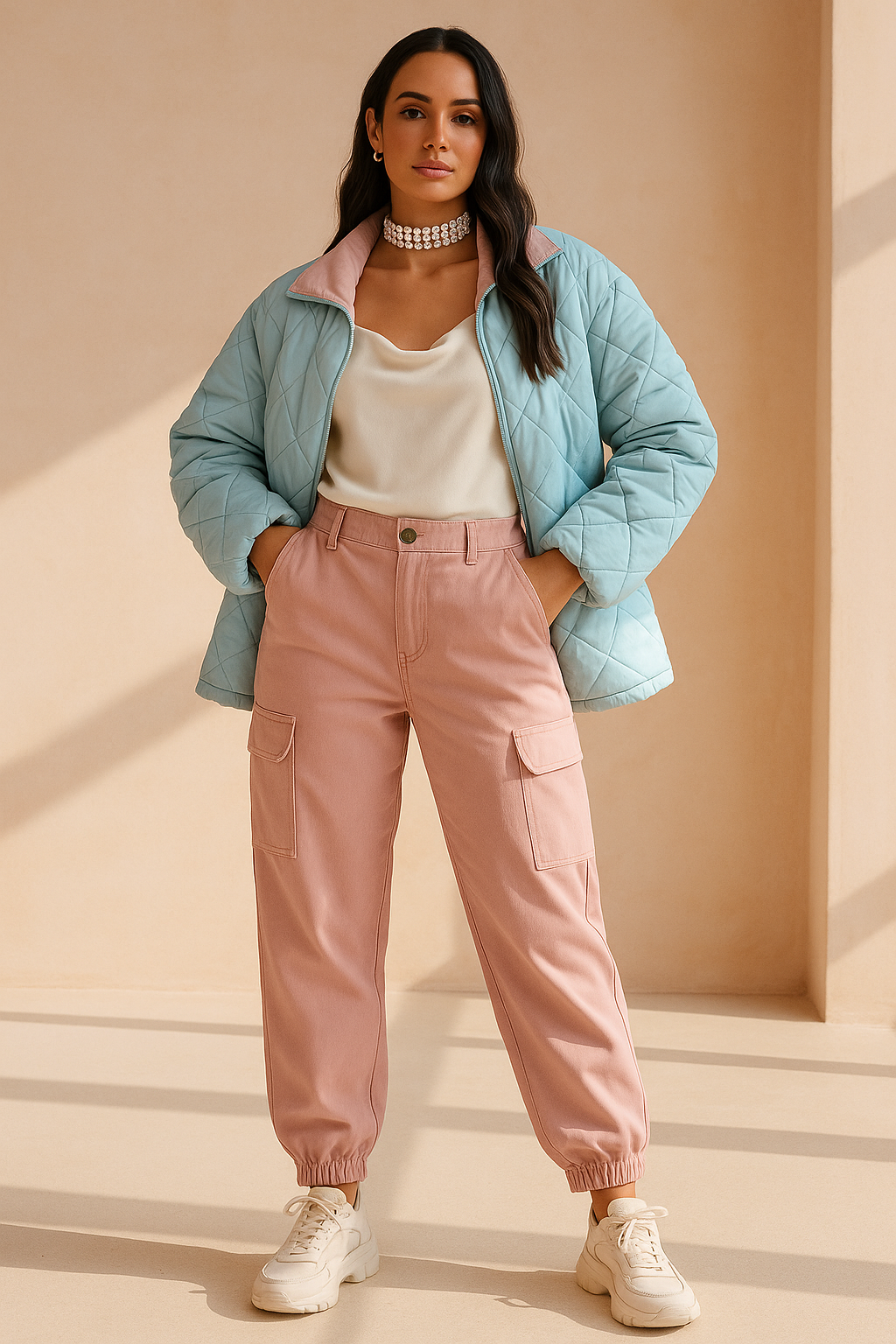 ♥︎ Pink Cargo Pants PacSun