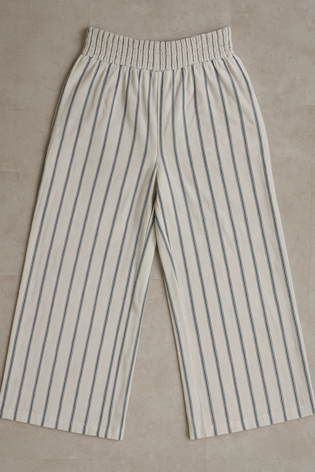 Striped High-Waist Palazzo Pants
