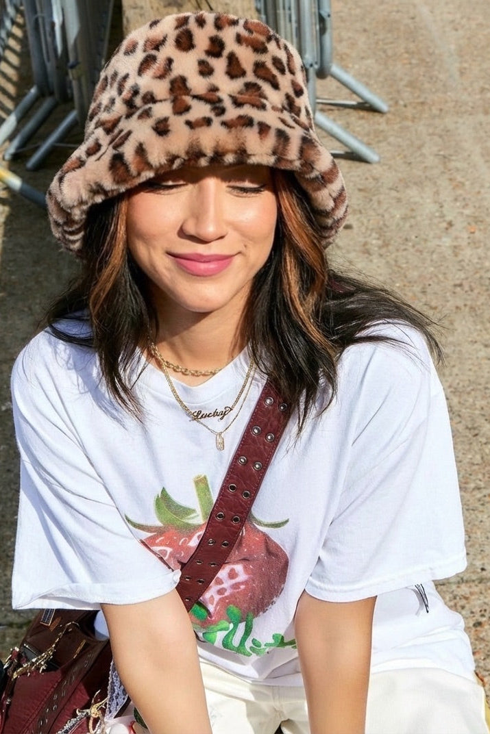 Fluffy Leopard Bucket