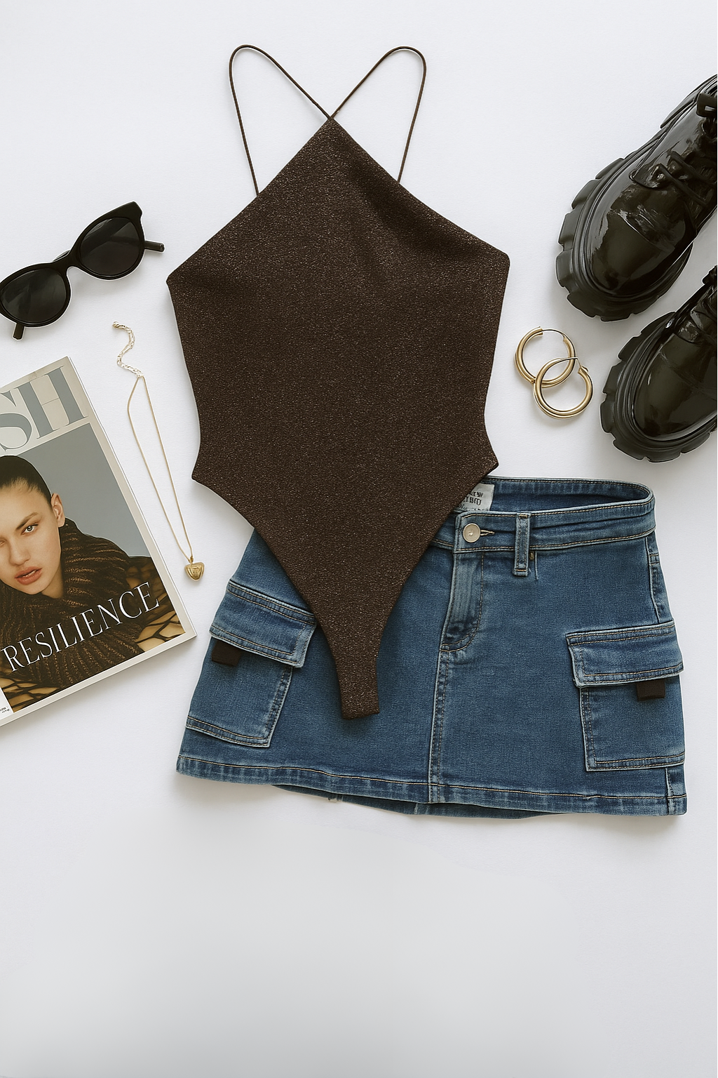 ♥︎Body V-Cut Bronce H&M