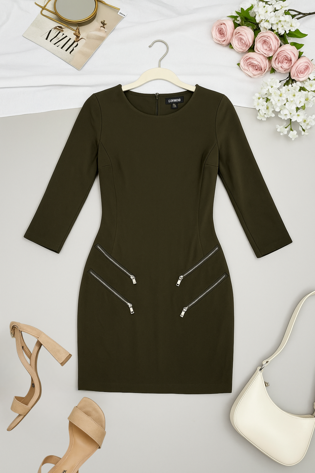 ♥︎ 3/4 Sleeve Bodycon Dress