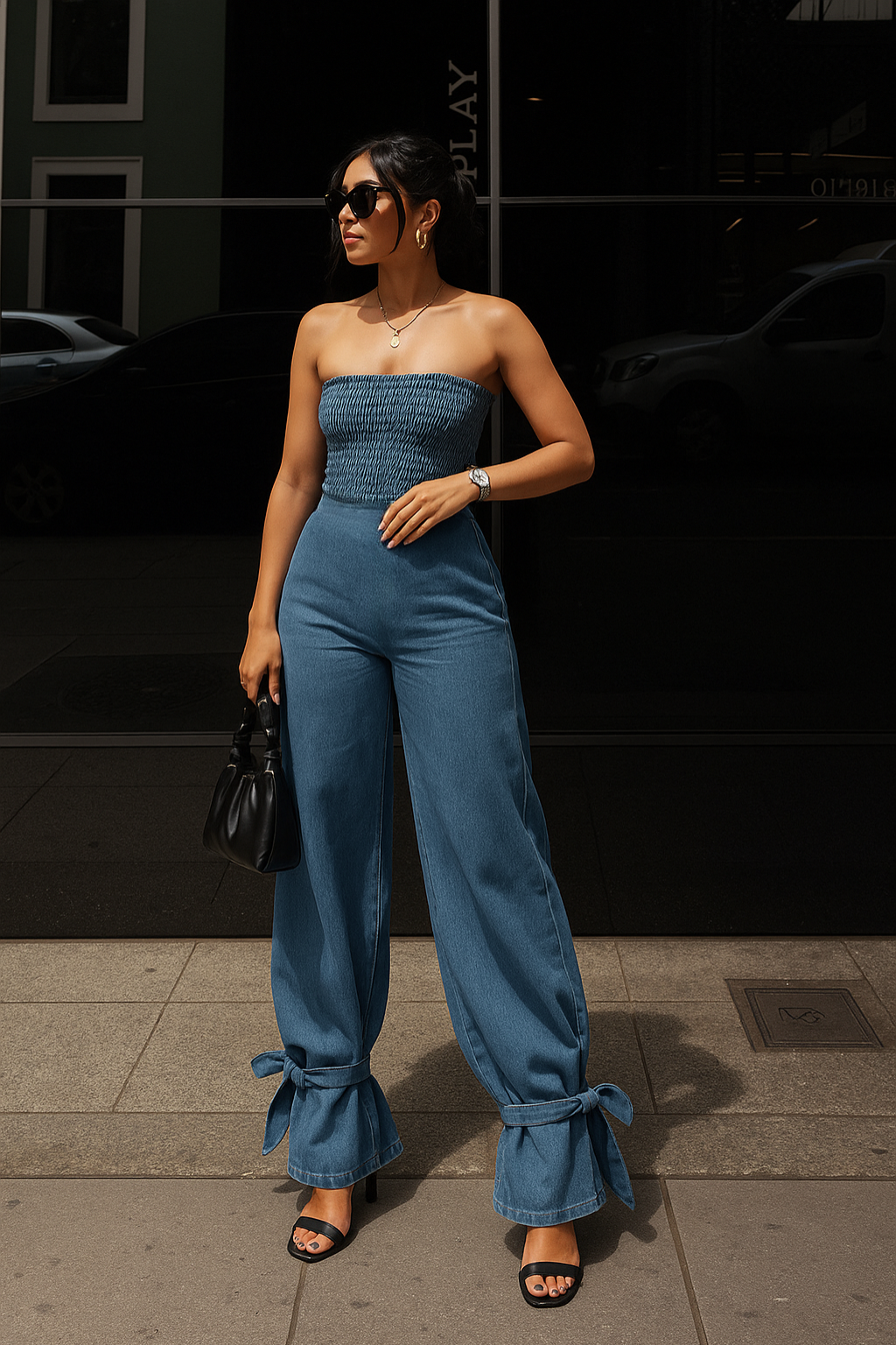 ♥︎Denim Overalls Fashion Nova