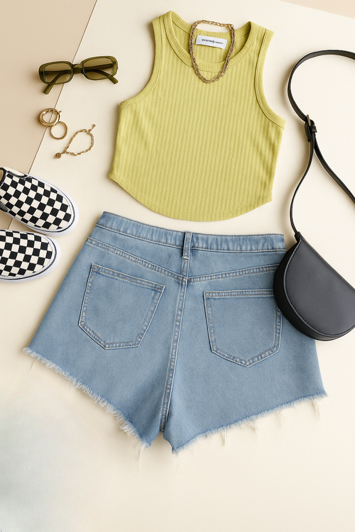 Basic Denim Shorts